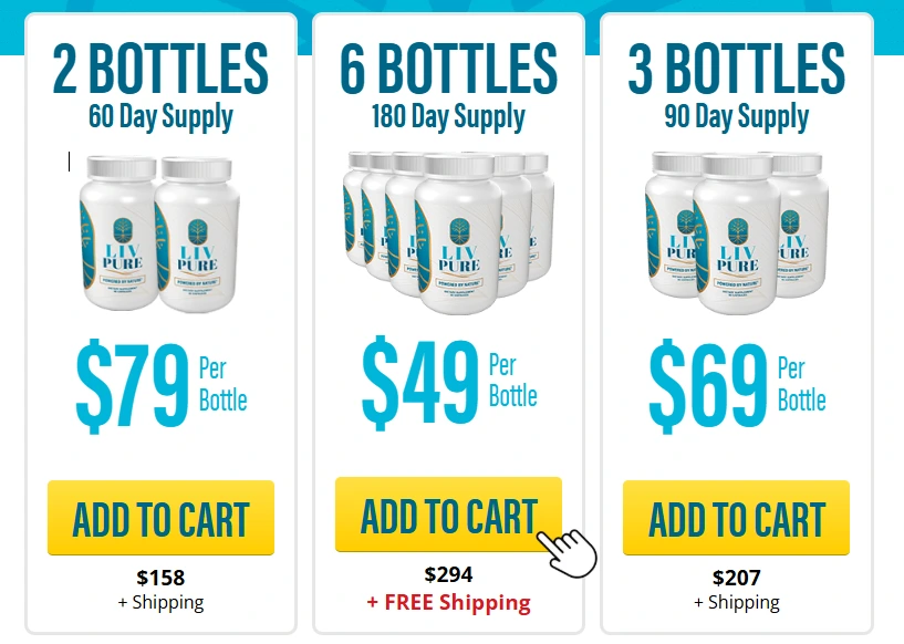 Liv Pure 6 bottles
